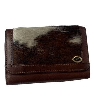 Bosshan Calf hair and leather Wallet